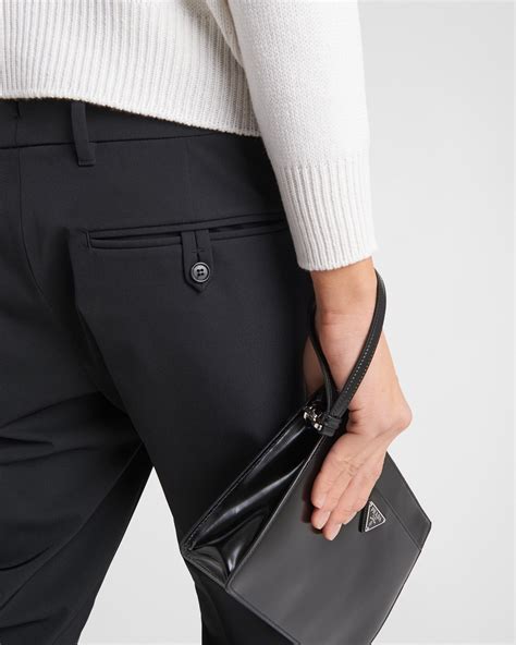 prada techno stretch pants|Black Techno Stretch Pants .